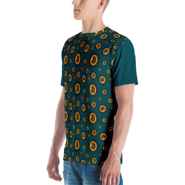 Bitcoin Logo Print Men's T-shirt - Image 3