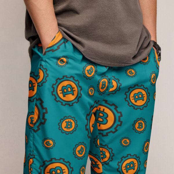 Bitcoin Crypto Print Unisex track pants - Image 2