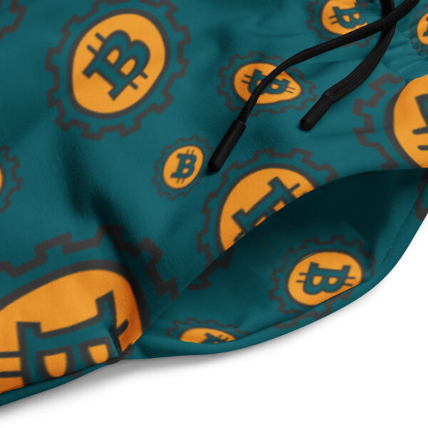 Bitcoin Symbol Print Unisex Wide-Leg Joggers - Image 4