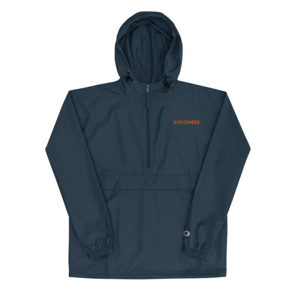 Bitcoinerd Embroidered Champion Packable Jacket - Image 8