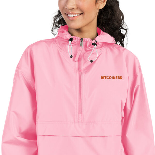 Bitcoinerd Embroidered Champion Packable Jacket - Image 6