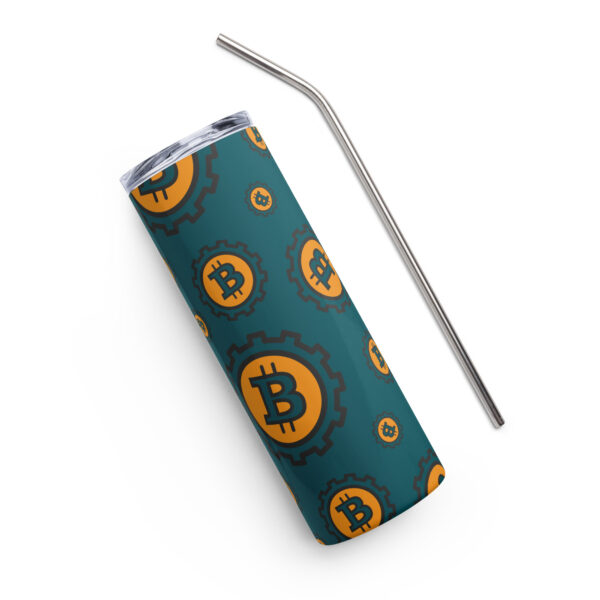 Bitcoin Print Stainless steel tumbler