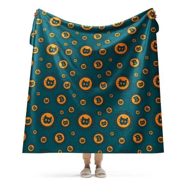 Bitcoin Pattern Sherpa blanket - Image 10