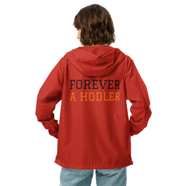 Forever Hodler Bitcoin Shirt Unisex lightweight zip up windbreaker - Image 8