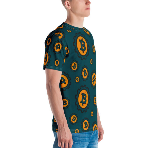 Bitcoin Pattern Print Men's t-shirt - Image 2