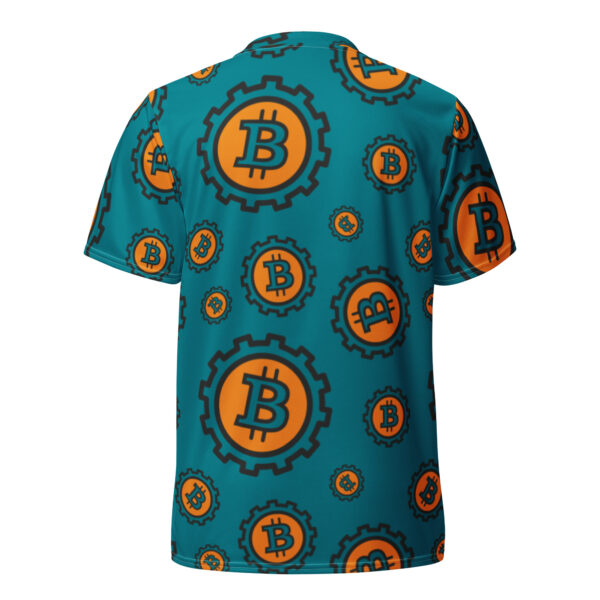 Bitcoin Symbol Pattern Print Recycled Unisex Sports Jersey - Image 7