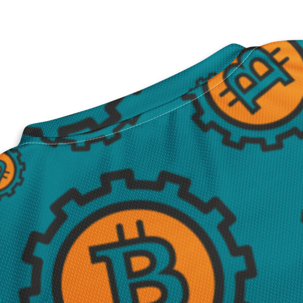 Bitcoin Symbol Pattern Print Recycled Unisex Sports Jersey - Image 5