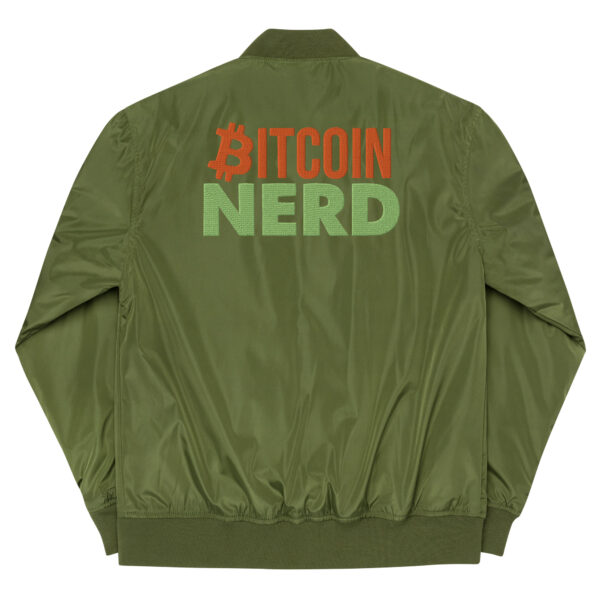 Bitcoin Embroidered Premium Recycled Bomber Jacket