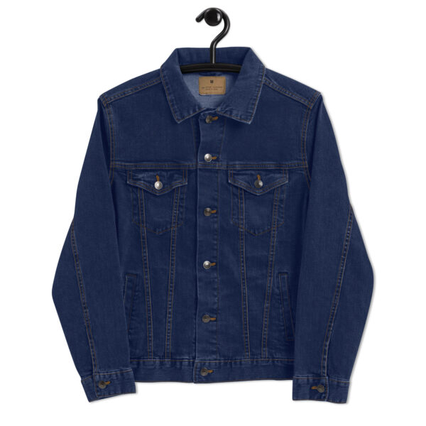 Bitcoin Embroider Unisex Denim Jacket - Image 3