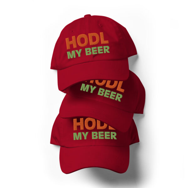 Hodl My Beer Bitcoin Investor Trendy Classic Dad Hat - Image 8