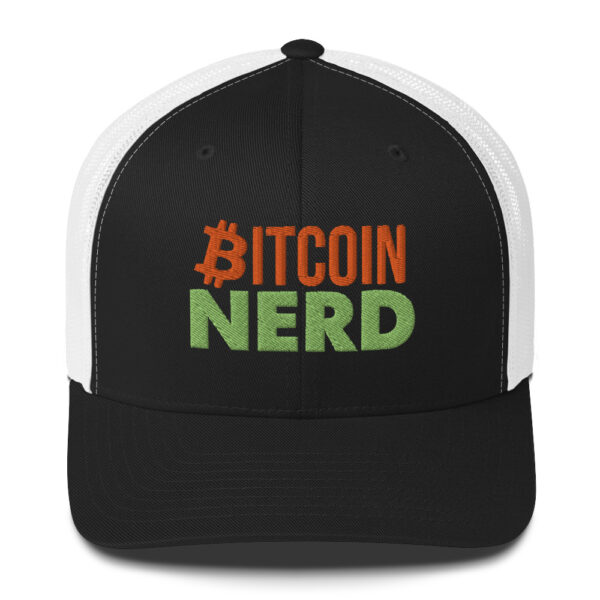 Exclusive Trendy Bitcoin Nerd Trucker Cap - Image 8