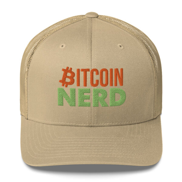 Exclusive Trendy Bitcoin Nerd Trucker Cap - Image 17