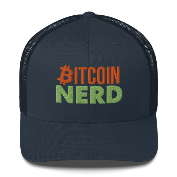 Exclusive Trendy Bitcoin Nerd Trucker Cap - Image 9