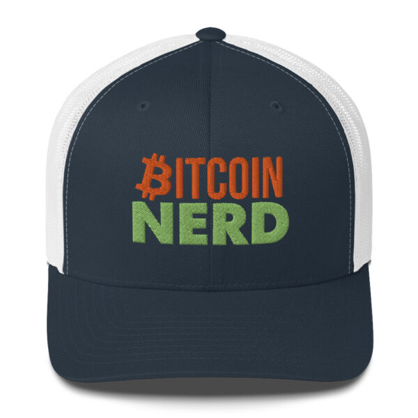 Exclusive Trendy Bitcoin Nerd Trucker Cap - Image 10