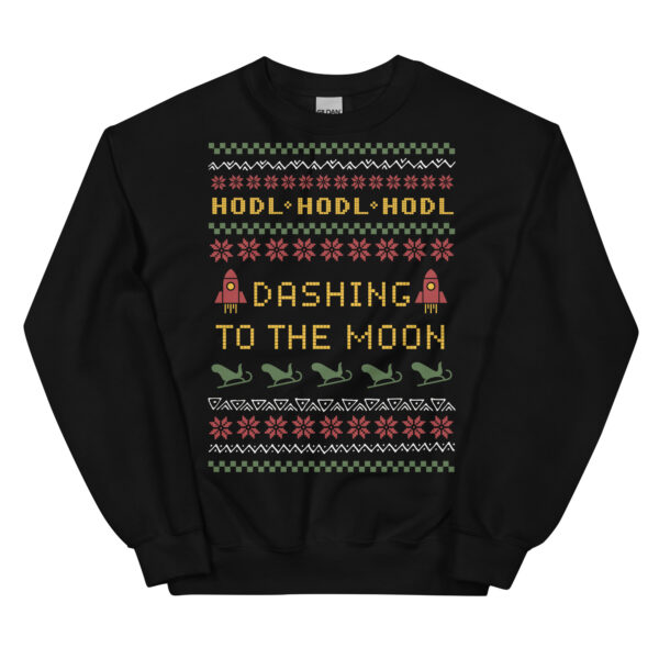 Bitcoin To The Moon Unisex Sweatshirt - Image 2