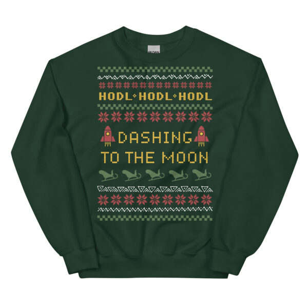 Bitcoin To The Moon Unisex Sweatshirt - Image 4