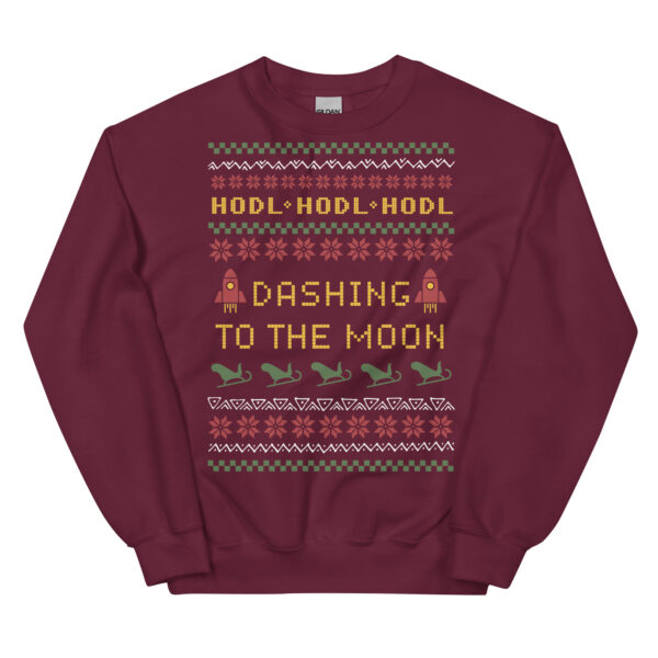 Bitcoin To The Moon Unisex Sweatshirt - Image 3