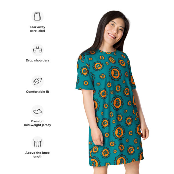 Bitcoin Women’s T-shirt dress - Image 2