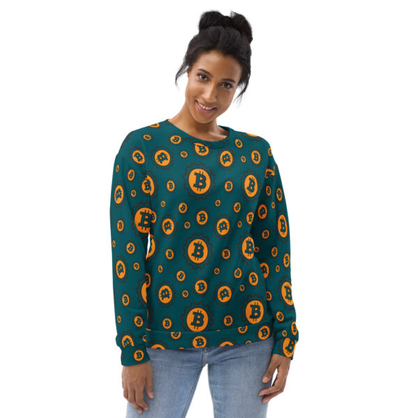 Bitcoin Print Unisex Sweatshirt - Image 6