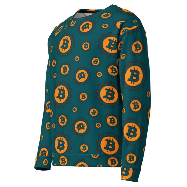 Bitcoin Print Unisex Sweatshirt - Image 4