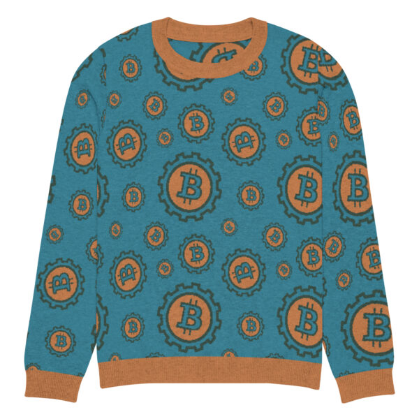 Bitcoin Knitted crew neck sweater - Image 11