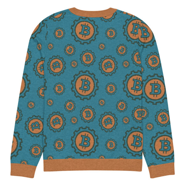 Bitcoin Knitted crew neck sweater - Image 8