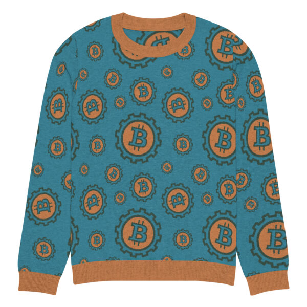 Bitcoin Knitted crew neck sweater - Image 13