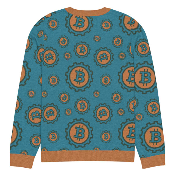 Bitcoin Knitted crew neck sweater - Image 6