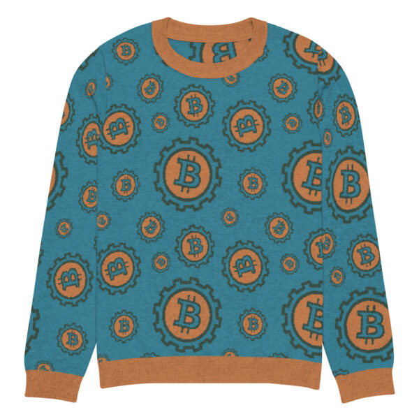 Bitcoin Knitted crew neck sweater - Image 5