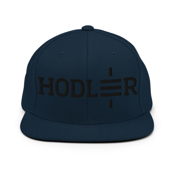 Custom Satoshi Hodler Embroidered Snapback Hat - Image 2