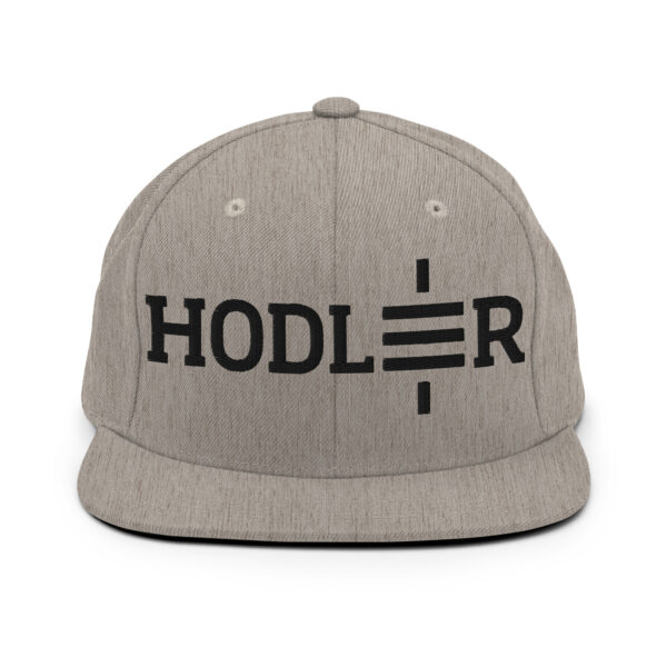 Custom Satoshi Hodler Embroidered Snapback Hat - Image 6