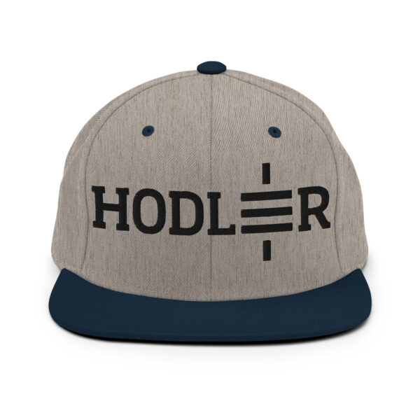 Custom Satoshi Hodler Embroidered Snapback Hat - Image 5