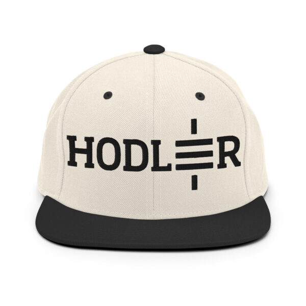 Custom Satoshi Hodler Embroidered Snapback Hat - Image 7