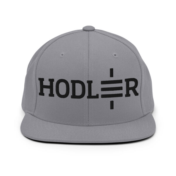 Custom Satoshi Hodler Embroidered Snapback Hat - Image 4