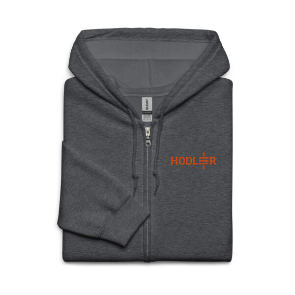 Hodler Embroidered Unisex Heavy Blend Zip Hoodie - Image 4