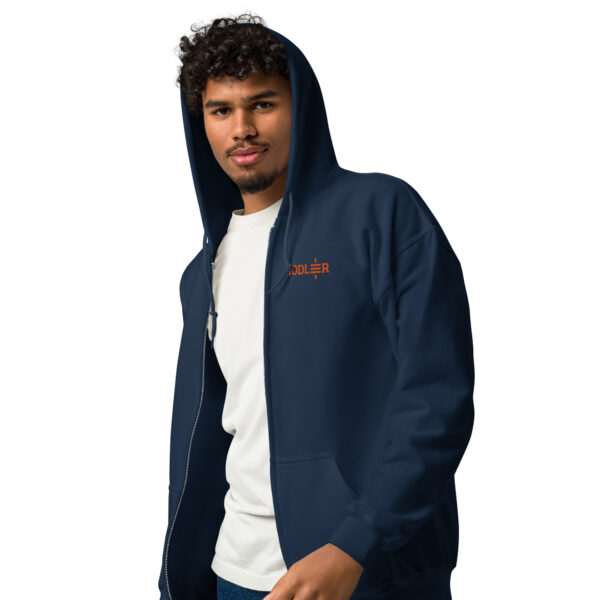 Hodler Embroidered Unisex Heavy Blend Zip Hoodie - Image 3