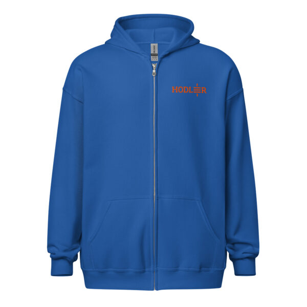 Hodler Embroidered Unisex Heavy Blend Zip Hoodie - Image 10