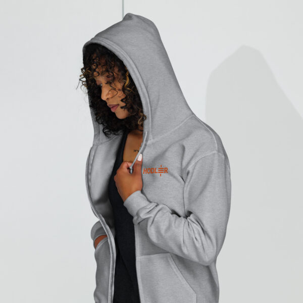 Hodler Embroidered Unisex Heavy Blend Zip Hoodie - Image 6